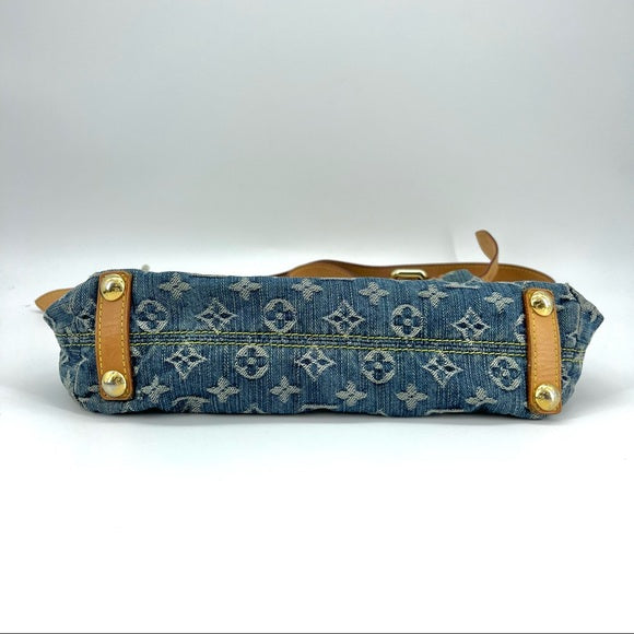 LOUIS VUITTON denim baggy PM crossbody bag