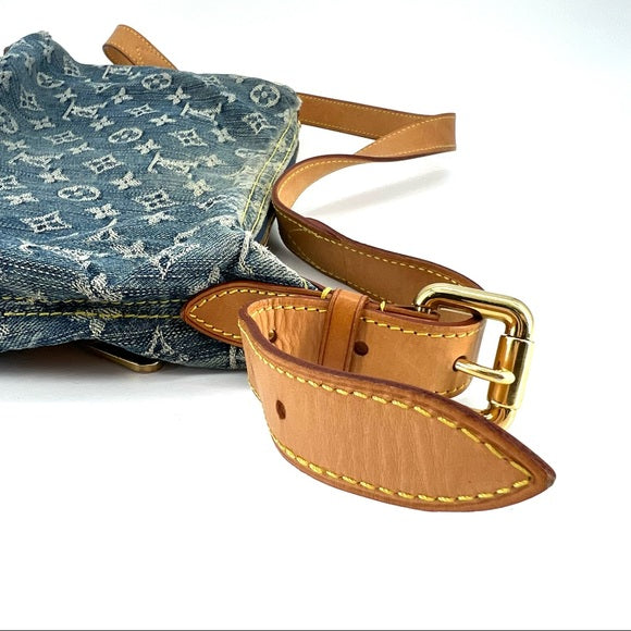 LOUIS VUITTON denim baggy PM crossbody bag