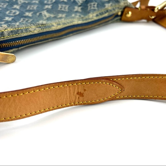 LOUIS VUITTON denim baggy PM crossbody bag