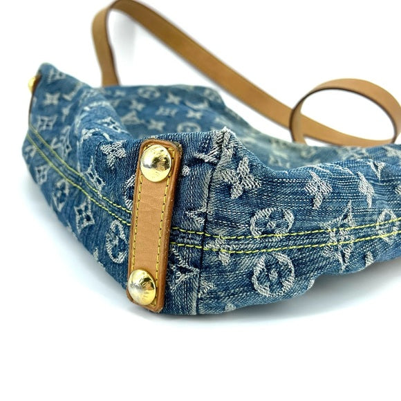 LOUIS VUITTON denim baggy PM crossbody bag