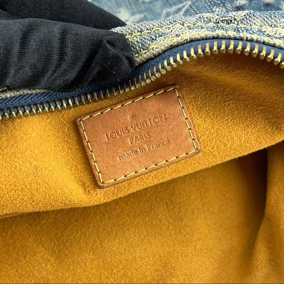 LOUIS VUITTON denim baggy PM crossbody bag