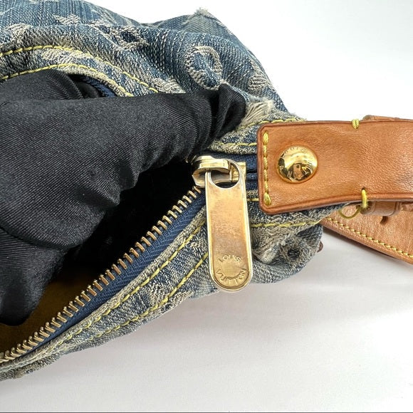 LOUIS VUITTON denim baggy PM crossbody bag