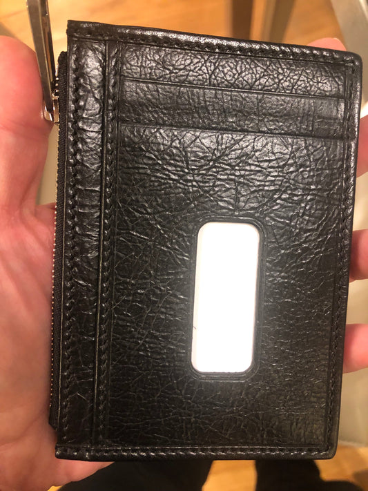 Gucci GG Morpheus Card Holder with Zipper in Black
