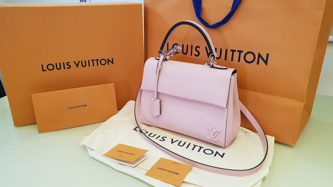 Louis Vuitton Cluny BB Bag Epi Leather Rose Ballerine