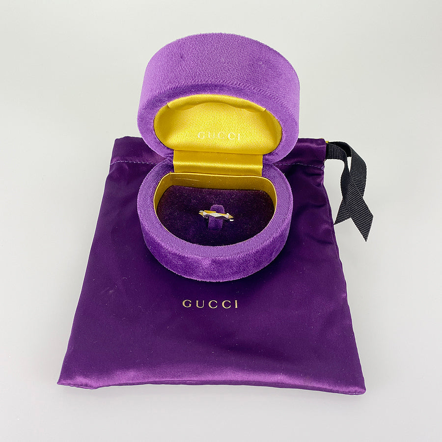 GUCCI Link to Love Studs 662177 J8502 9000 Ring