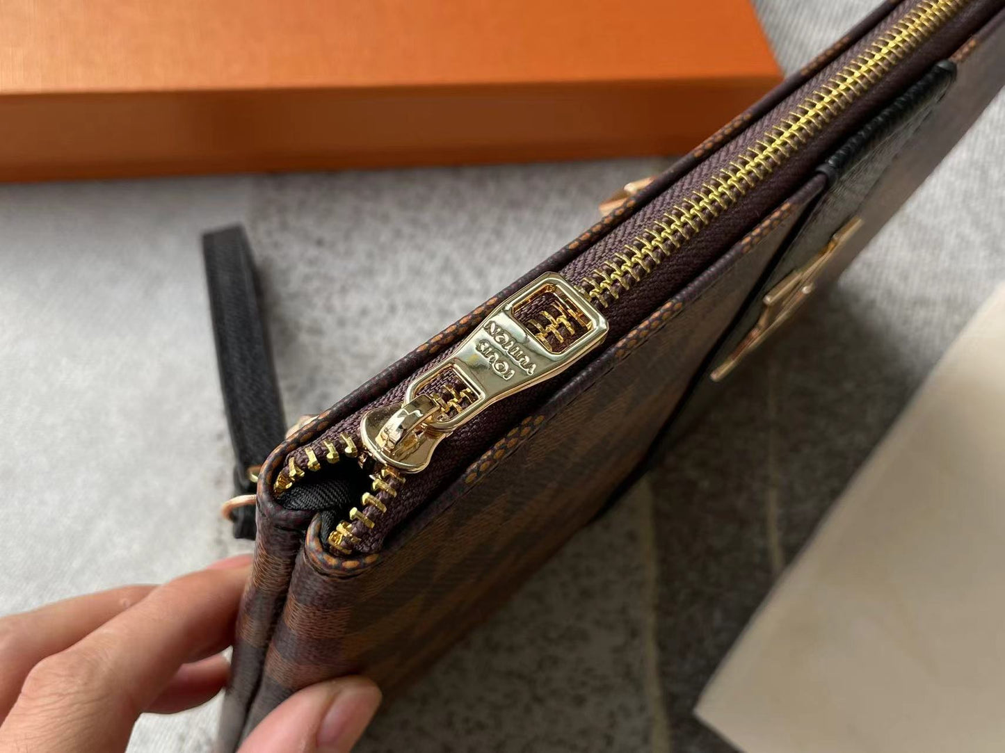 Louis vuitton handbag (wristlet   bag)
