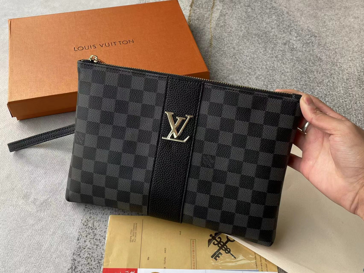Louis vuitton handbag (wristlet   bag)