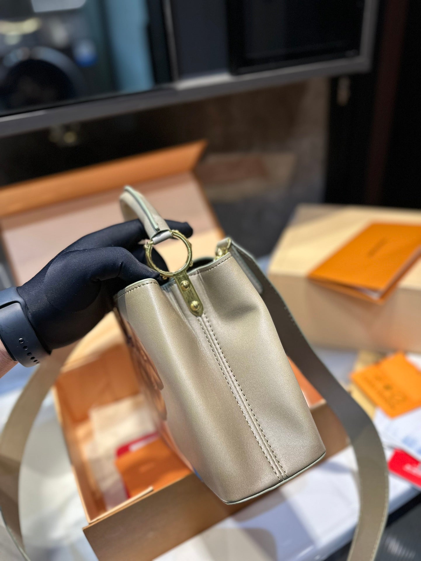 Louis Vuitton Capucines Handbag( 27cm snd 20cm)