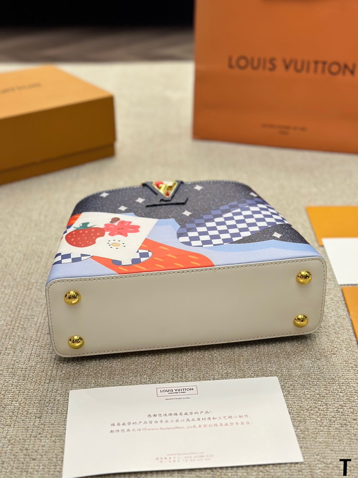 Louis Vuitton Capucines Handbag( 27cm snd 20cm)