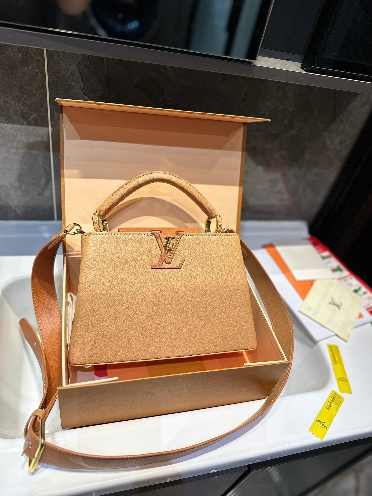 Louis Vuitton Capucines Handbag( 27cm)