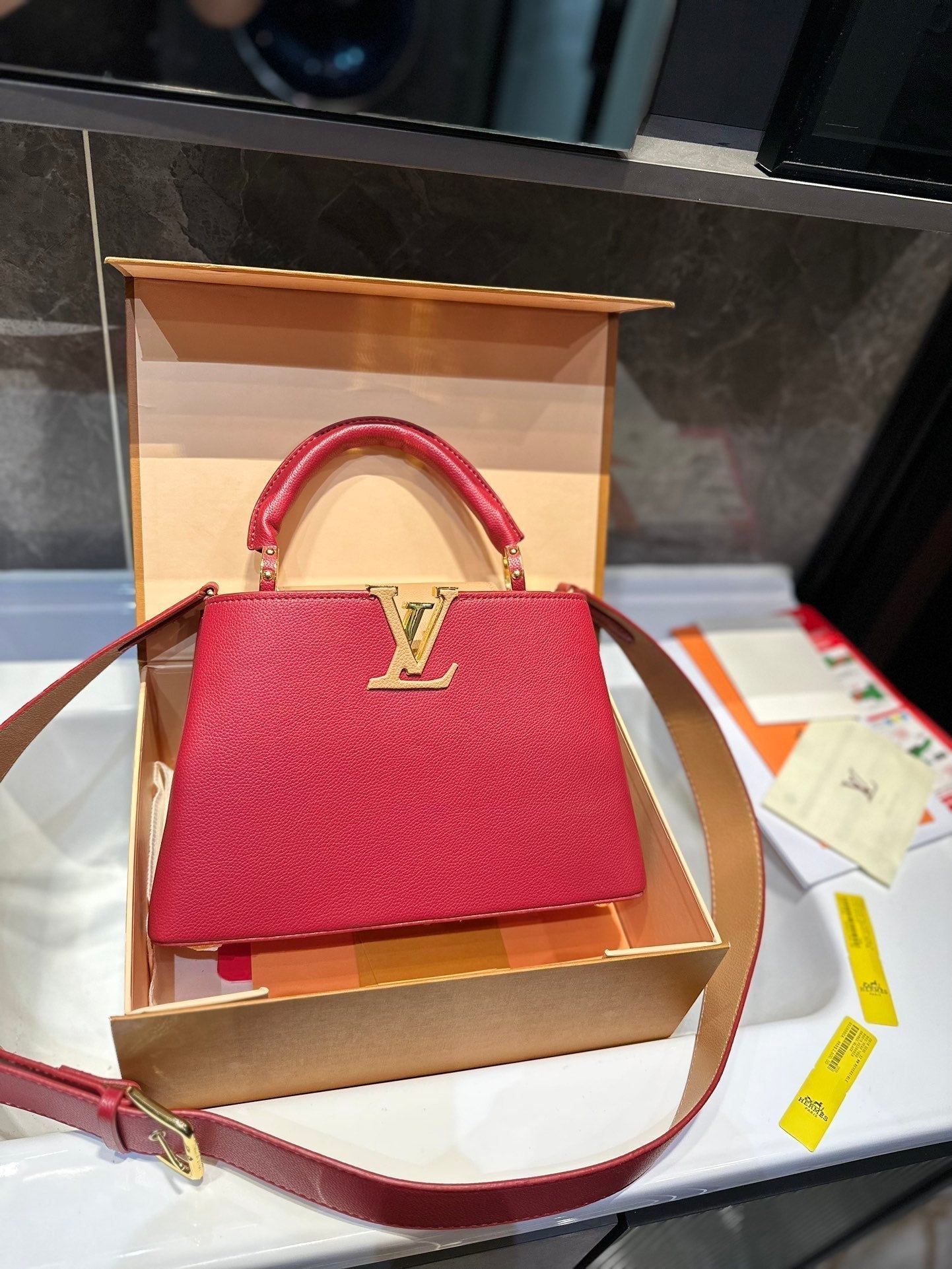 Louis Vuitton Capucines Handbag( 27cm)
