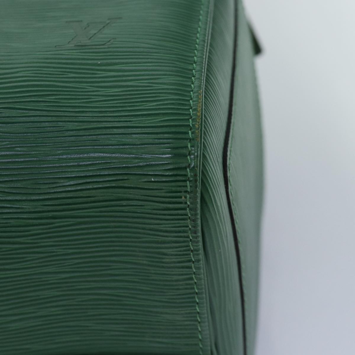 LOUIS VUITTON Epi Keepall 45 Boston Bag Green M42974 LV Auth mr397