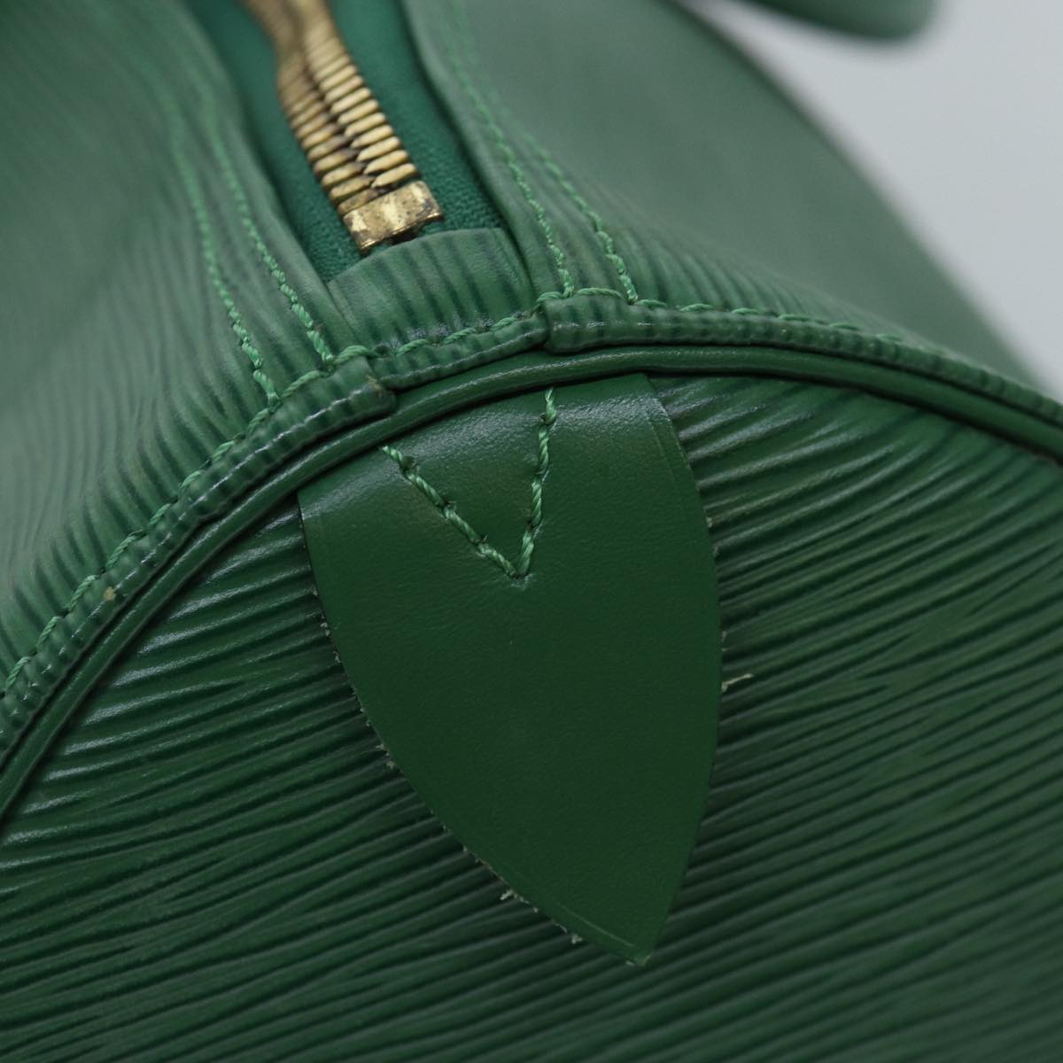 LOUIS VUITTON Epi Keepall 45 Boston Bag Green M42974 LV Auth mr397