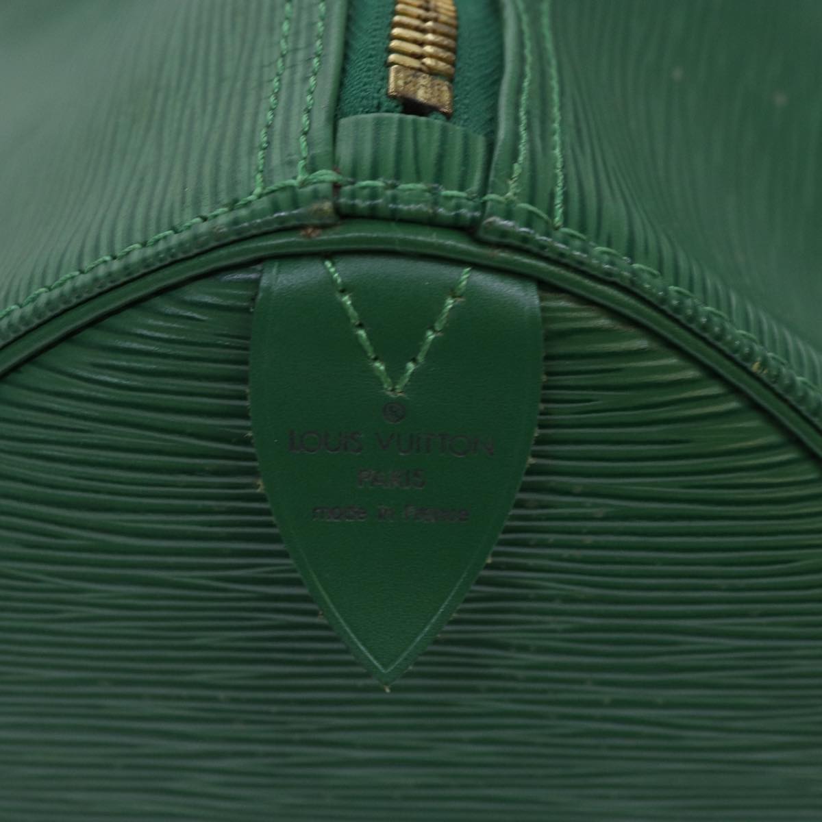 LOUIS VUITTON Epi Keepall 45 Boston Bag Green M42974 LV Auth mr397