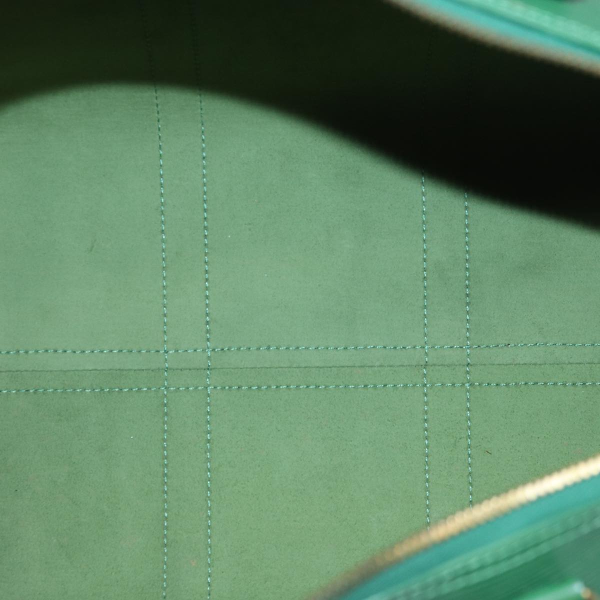 LOUIS VUITTON Epi Keepall 45 Boston Bag Green M42974 LV Auth mr397