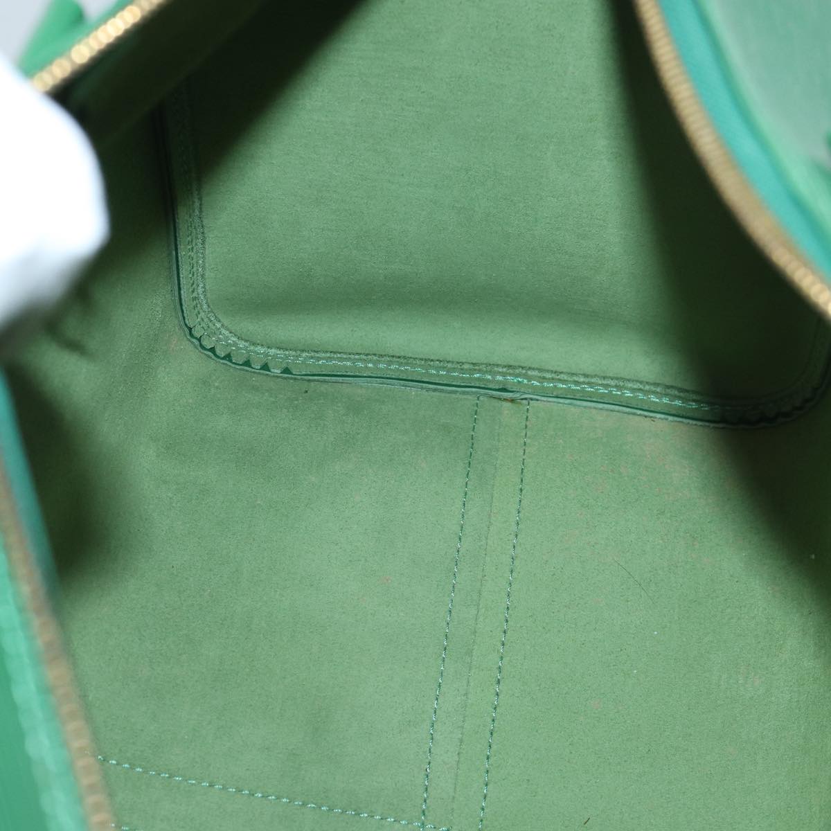 LOUIS VUITTON Epi Keepall 45 Boston Bag Green M42974 LV Auth mr397