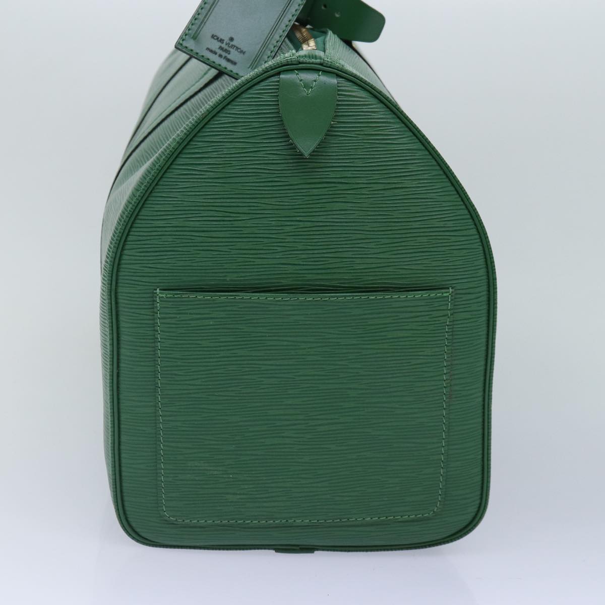 LOUIS VUITTON Epi Keepall 45 Boston Bag Green M42974 LV Auth mr397