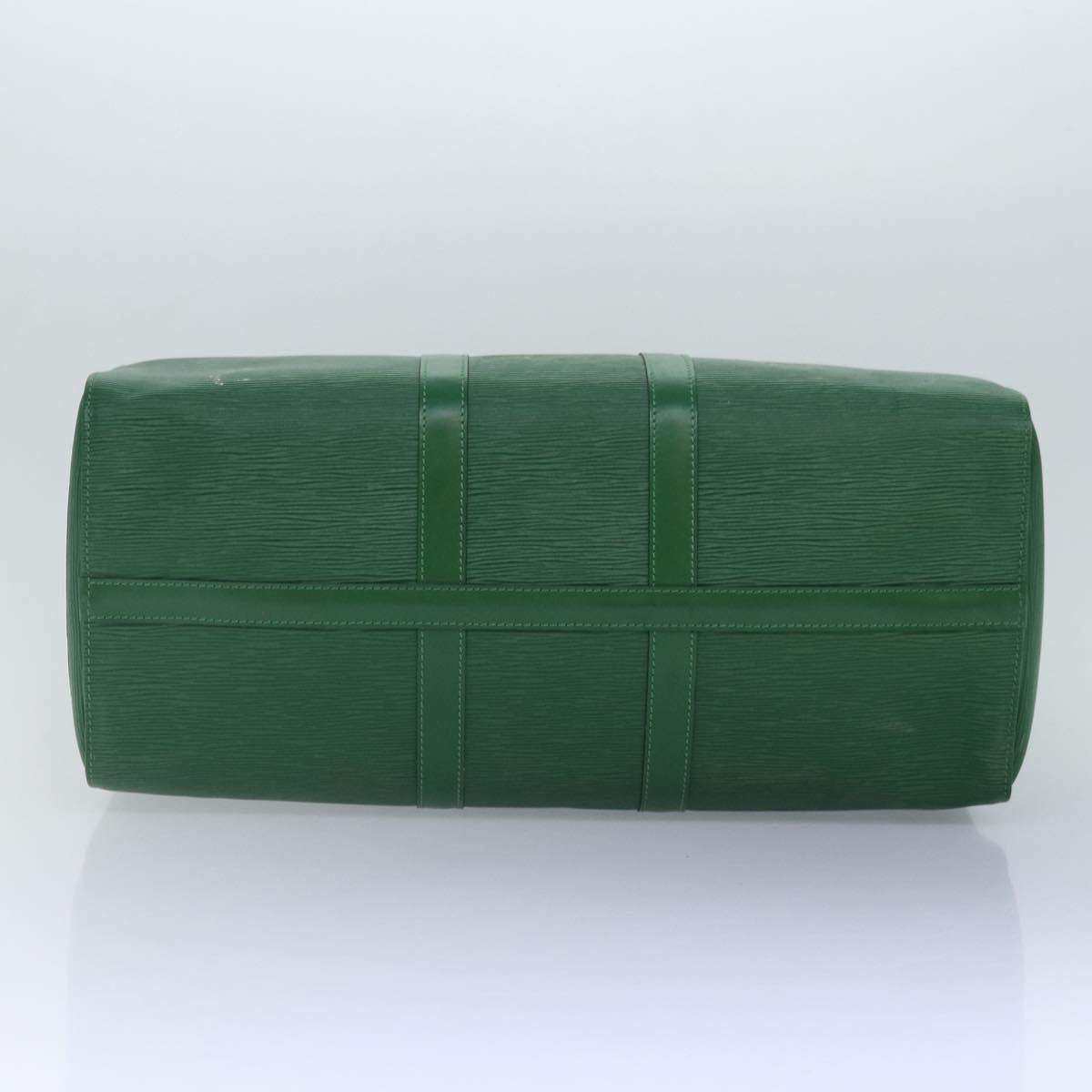 LOUIS VUITTON Epi Keepall 45 Boston Bag Green M42974 LV Auth mr397