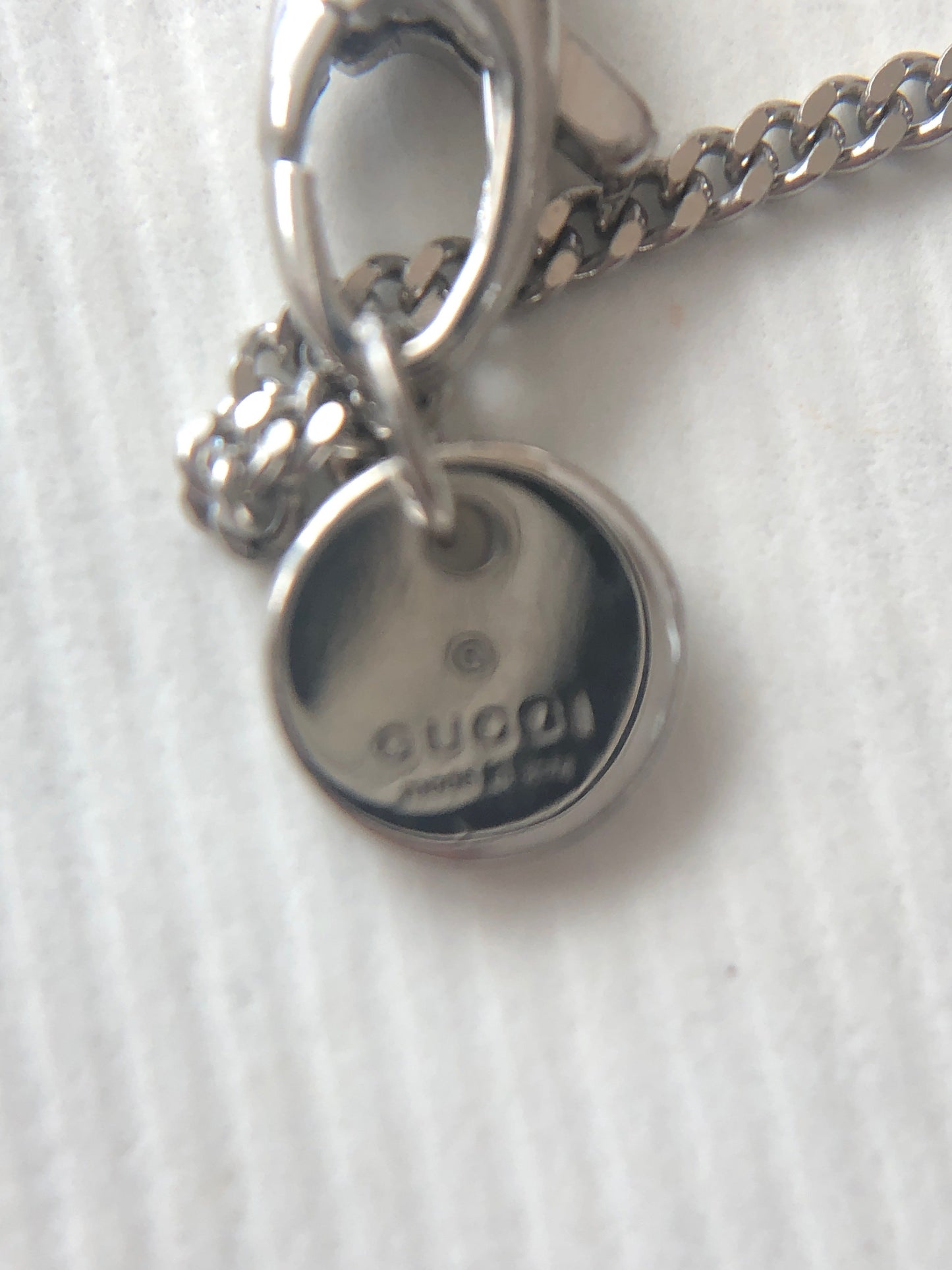 Gucci Interlocking GG Strawberry Necklace in Sterling Silver