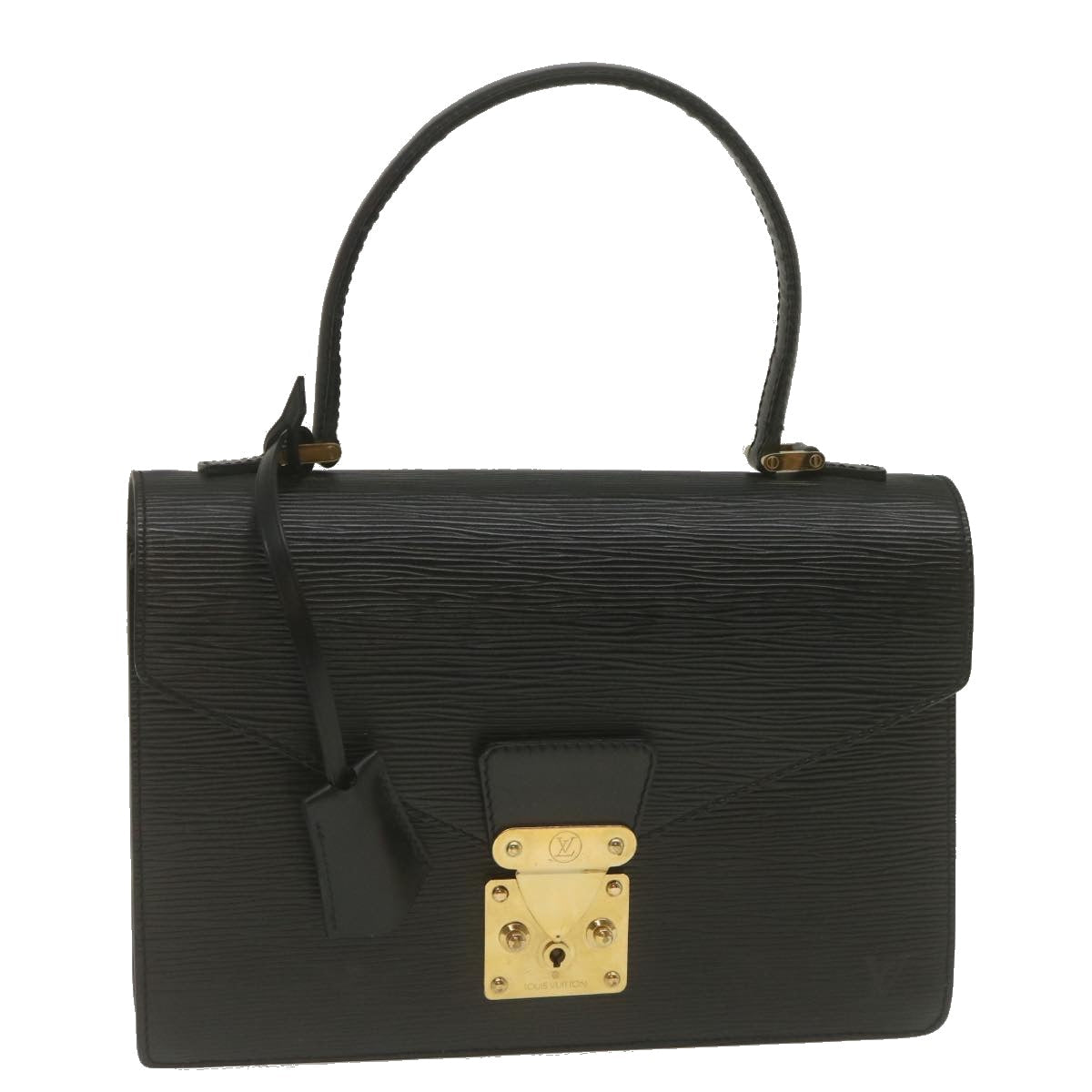 LOUIS VUITTON Epi Concorde Hand Bag Black M52132 LV Auth 35155