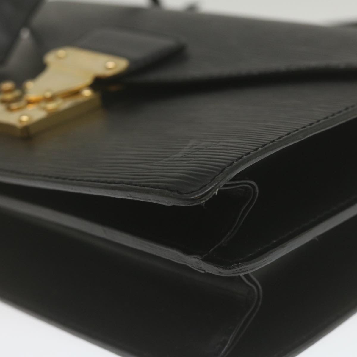 LOUIS VUITTON Epi Concorde Hand Bag Black M52132 LV Auth 35155