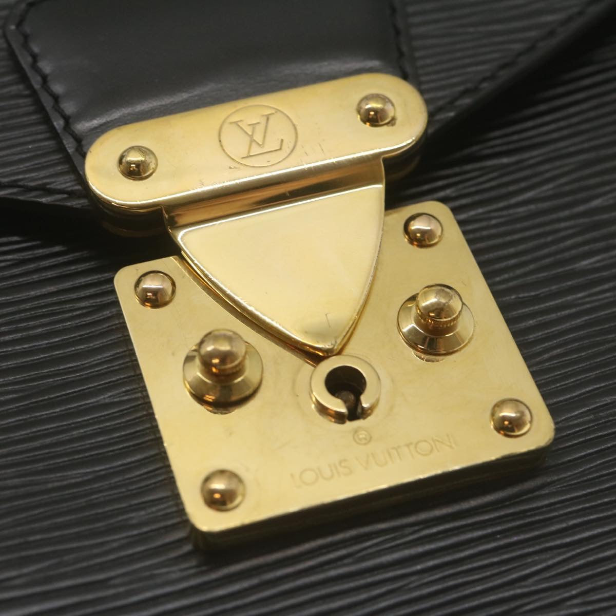 LOUIS VUITTON Epi Concorde Hand Bag Black M52132 LV Auth 35155