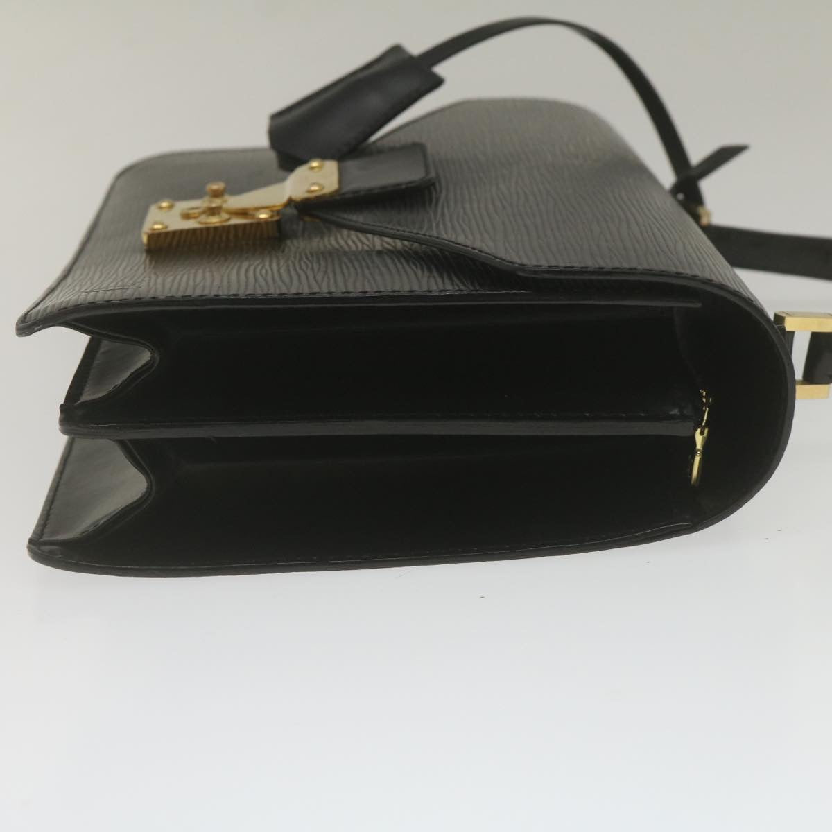 LOUIS VUITTON Epi Concorde Hand Bag Black M52132 LV Auth 35155
