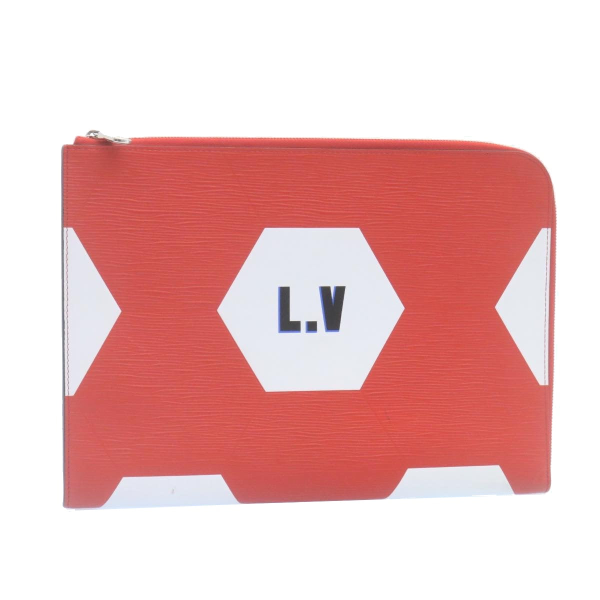 LOUIS VUITTON Epi Pochette Jules GM Clutch Bag Red M63232 LV Auth 34660A