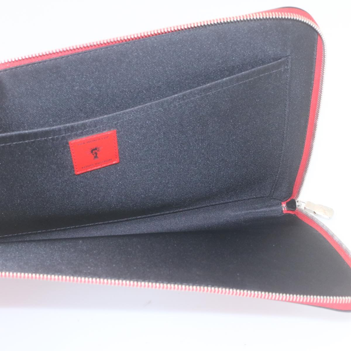 LOUIS VUITTON Epi Pochette Jules GM Clutch Bag Red M63232 LV Auth 34660A