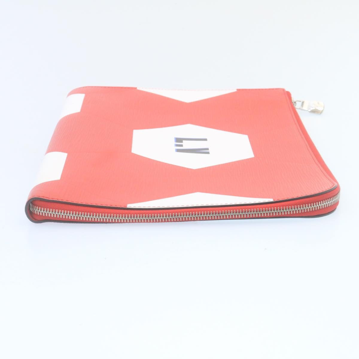 LOUIS VUITTON Epi Pochette Jules GM Clutch Bag Red M63232 LV Auth 34660A