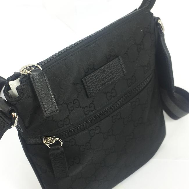 Gucci GG Nylon Canvas Messenger Bag in Black