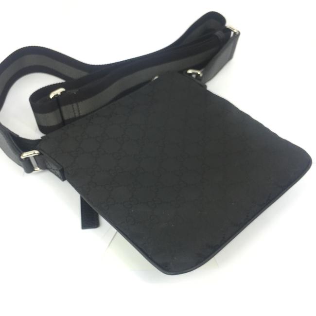 Gucci GG Nylon Canvas Messenger Bag in Black