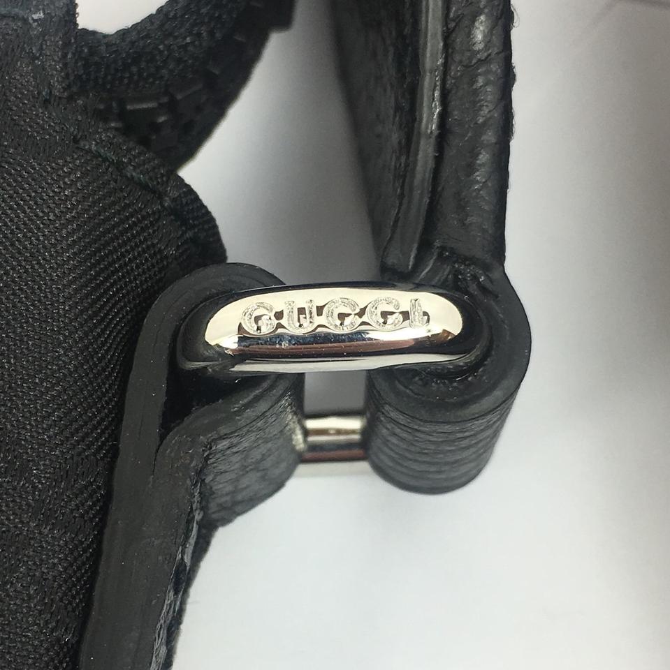 Gucci GG Nylon Canvas Messenger Bag in Black
