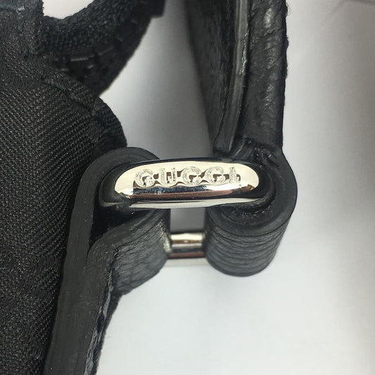 Gucci GG Nylon Canvas Messenger Bag in Black