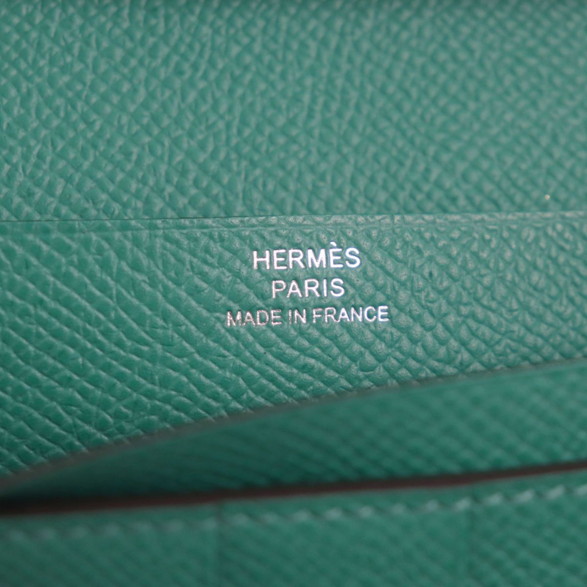 HERMES Long Wallet Purse Main�FEpsom Celeste x Verjade mens Used