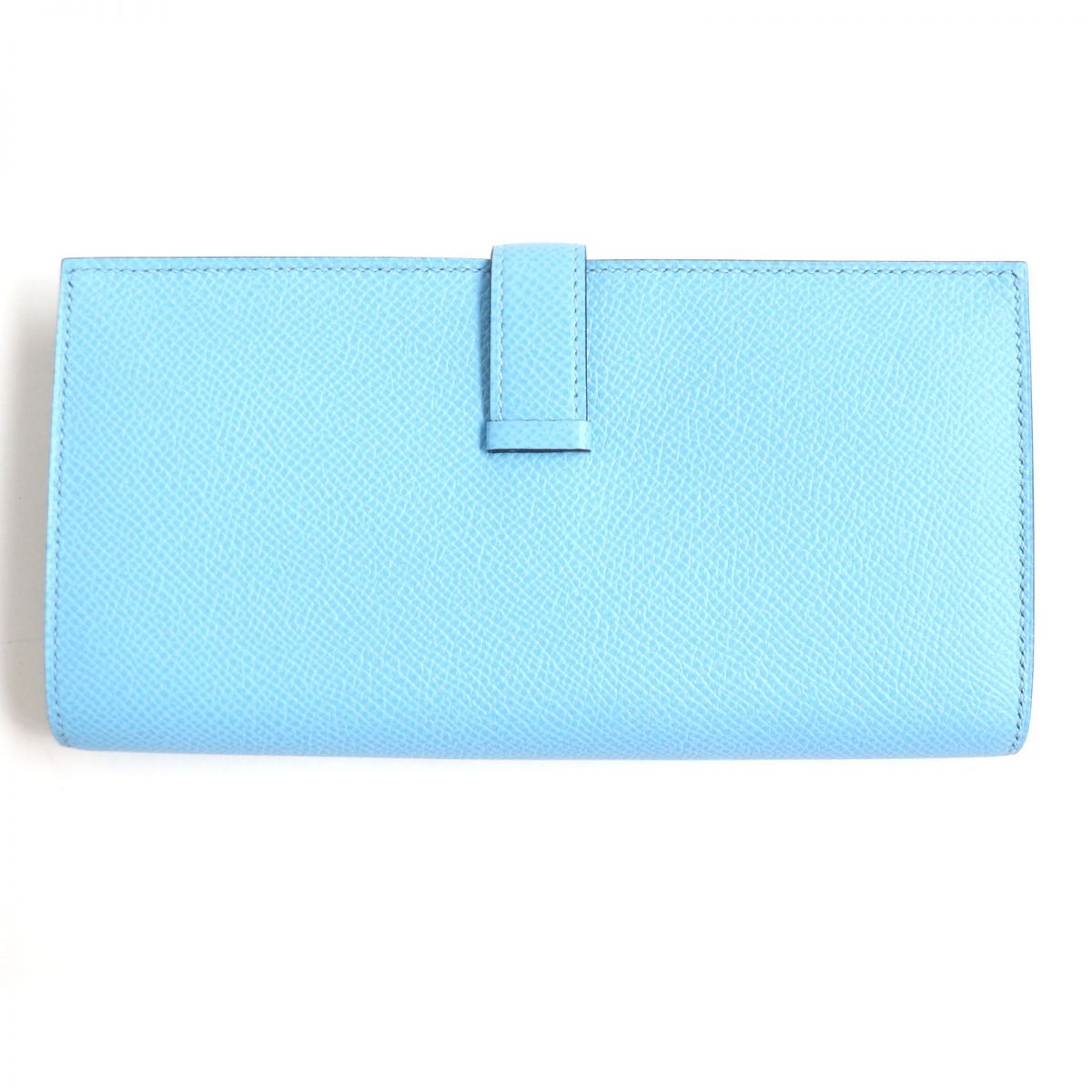 HERMES Long Wallet Purse Main�FEpsom Celeste x Verjade mens Used