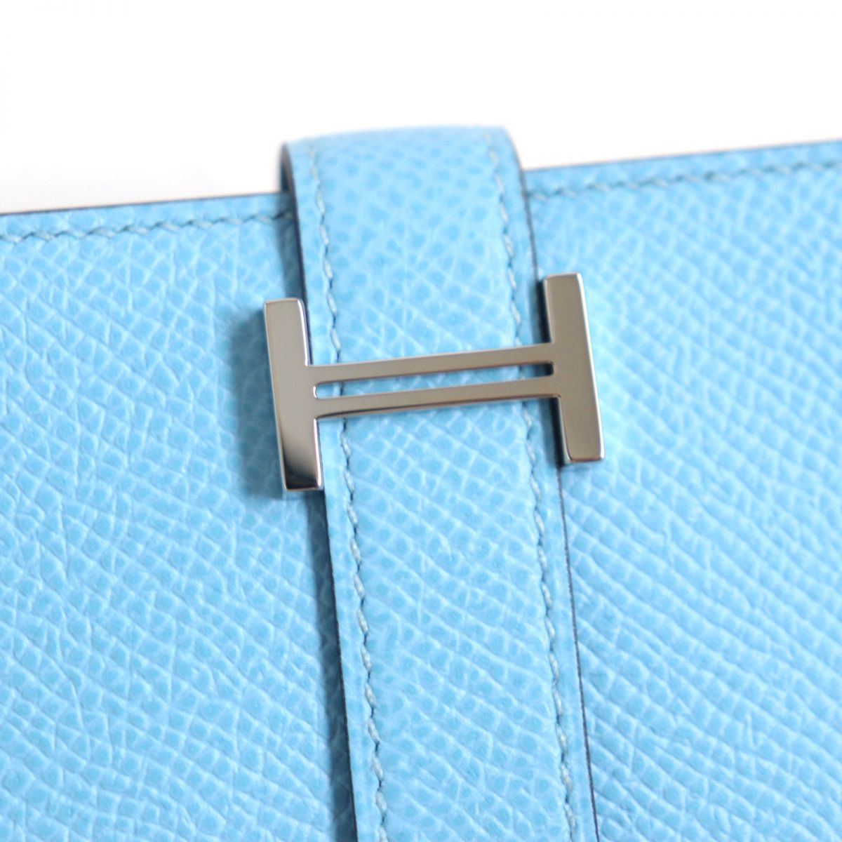 HERMES Long Wallet Purse Main�FEpsom Celeste x Verjade mens Used