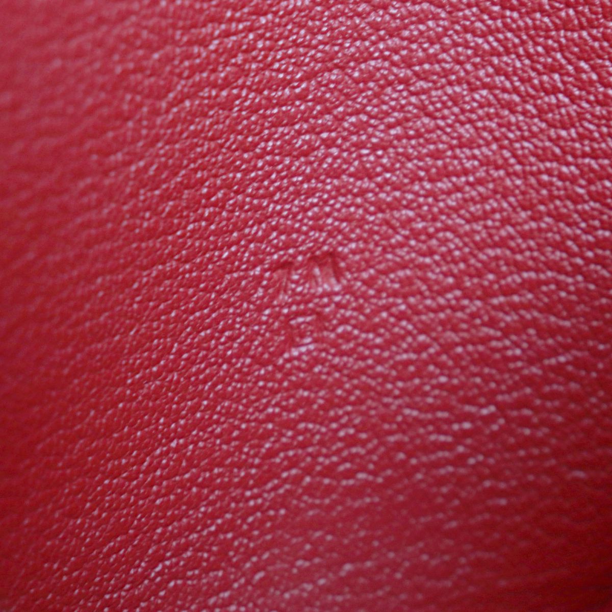 HERMES Long Wallet Purse Main: Chevre Mysole Red mens Used