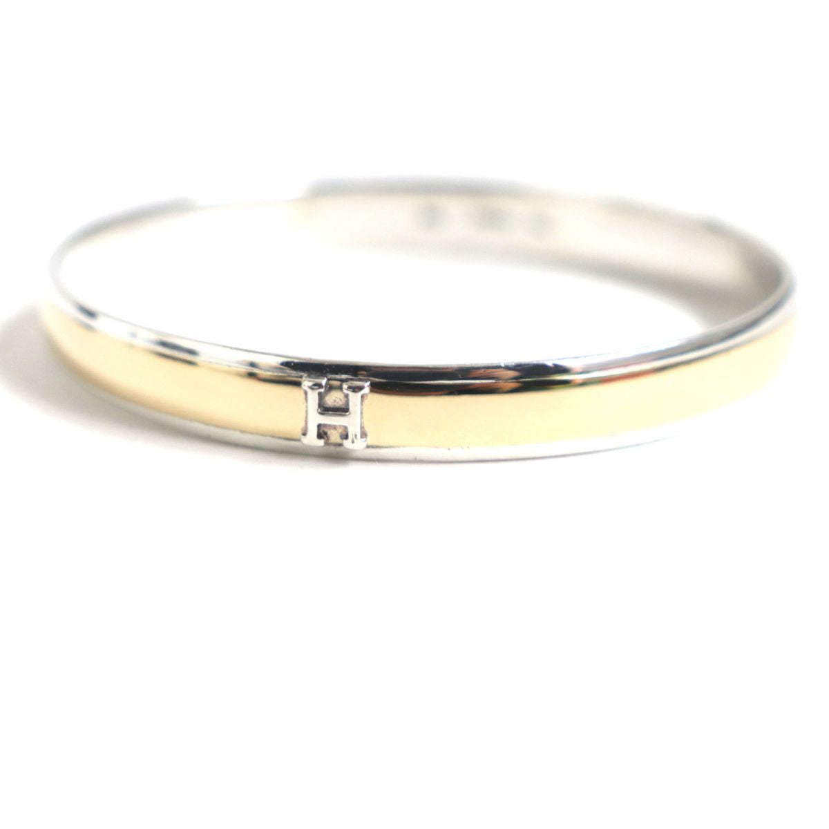 HERMES bracelet Main�F750 , Main�FSV925 Gold x Silver mens Used
