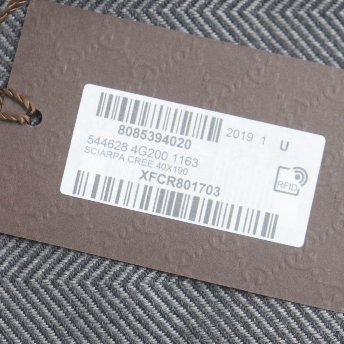 GUCCI Scarf Main: 100% wool gray mens Used
