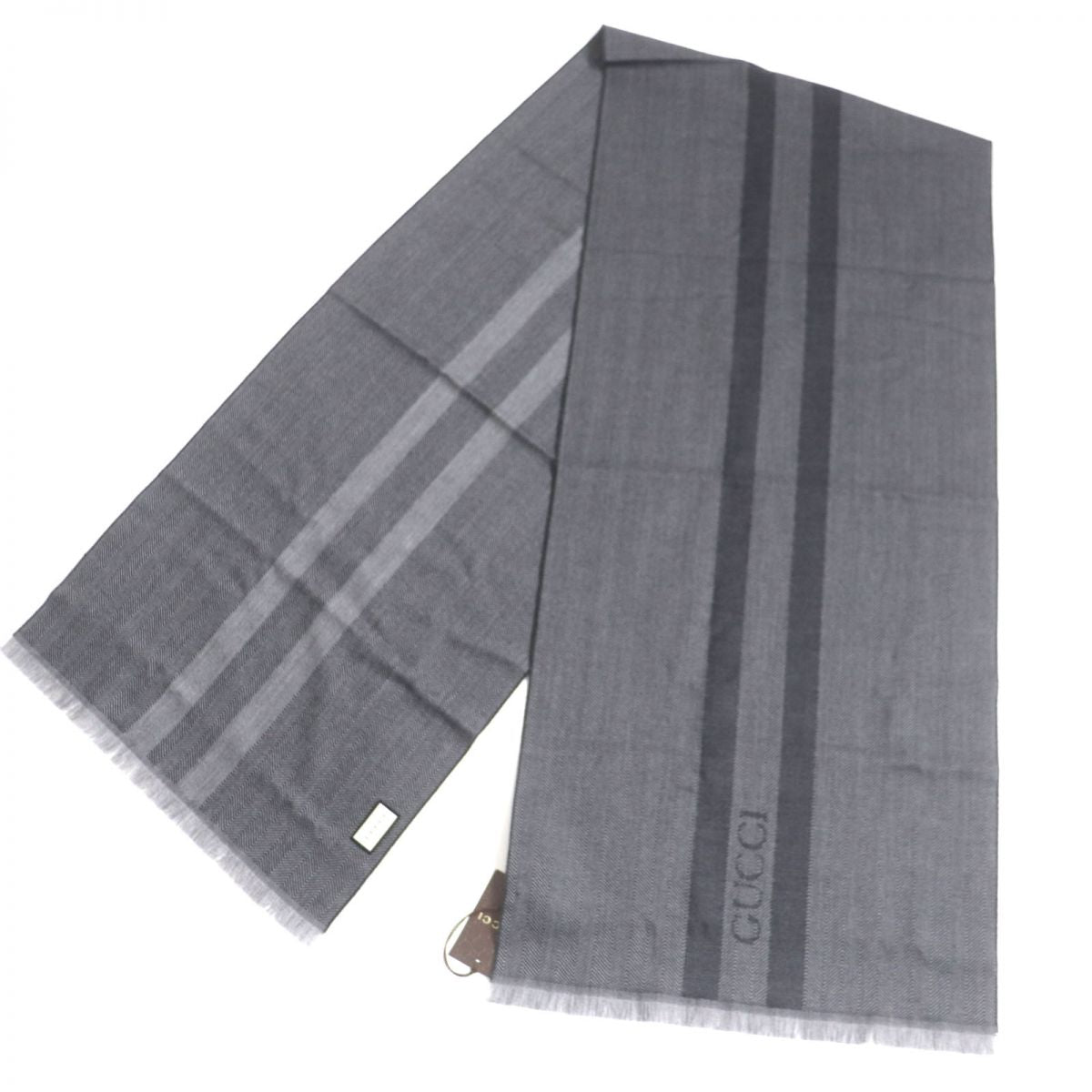 GUCCI Scarf Main: 100% wool gray mens Used