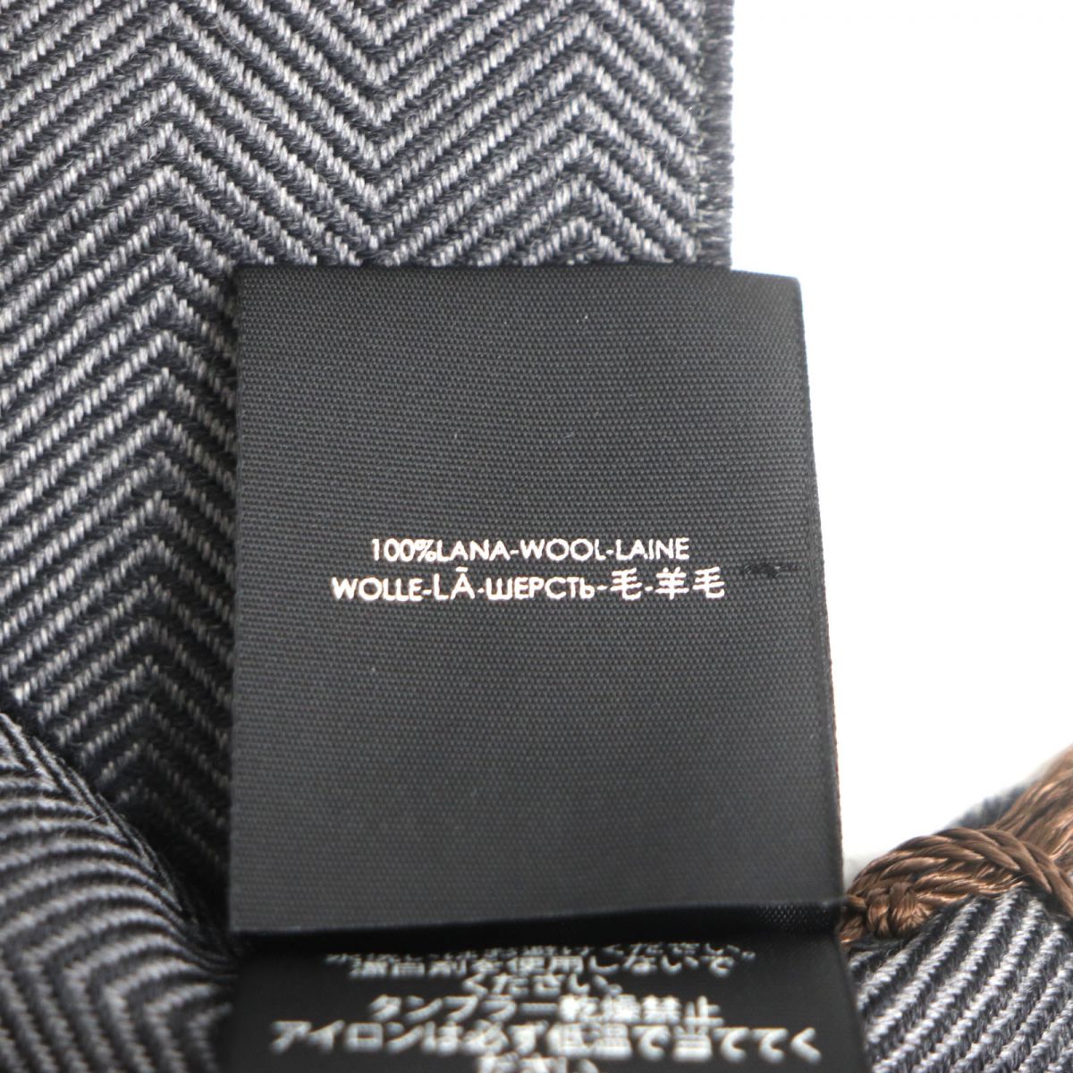 GUCCI Scarf Main: 100% wool gray mens Used