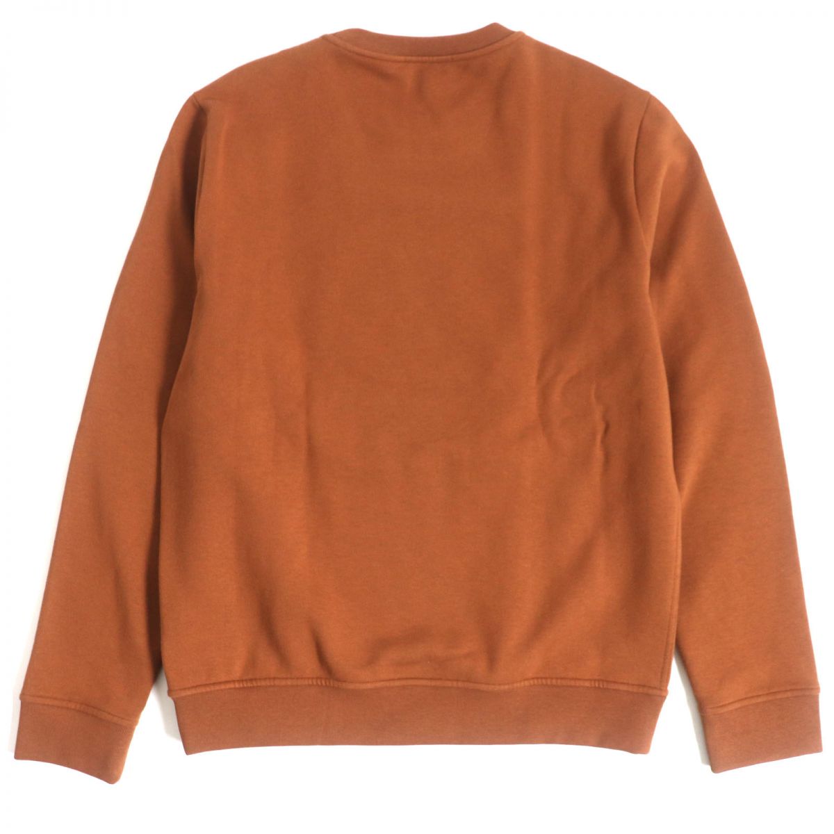 HERMES sweat Main: 100% cotton, part: lamb leather, part: 90% cotton, part: 10% polyurethane Brown mens M Used