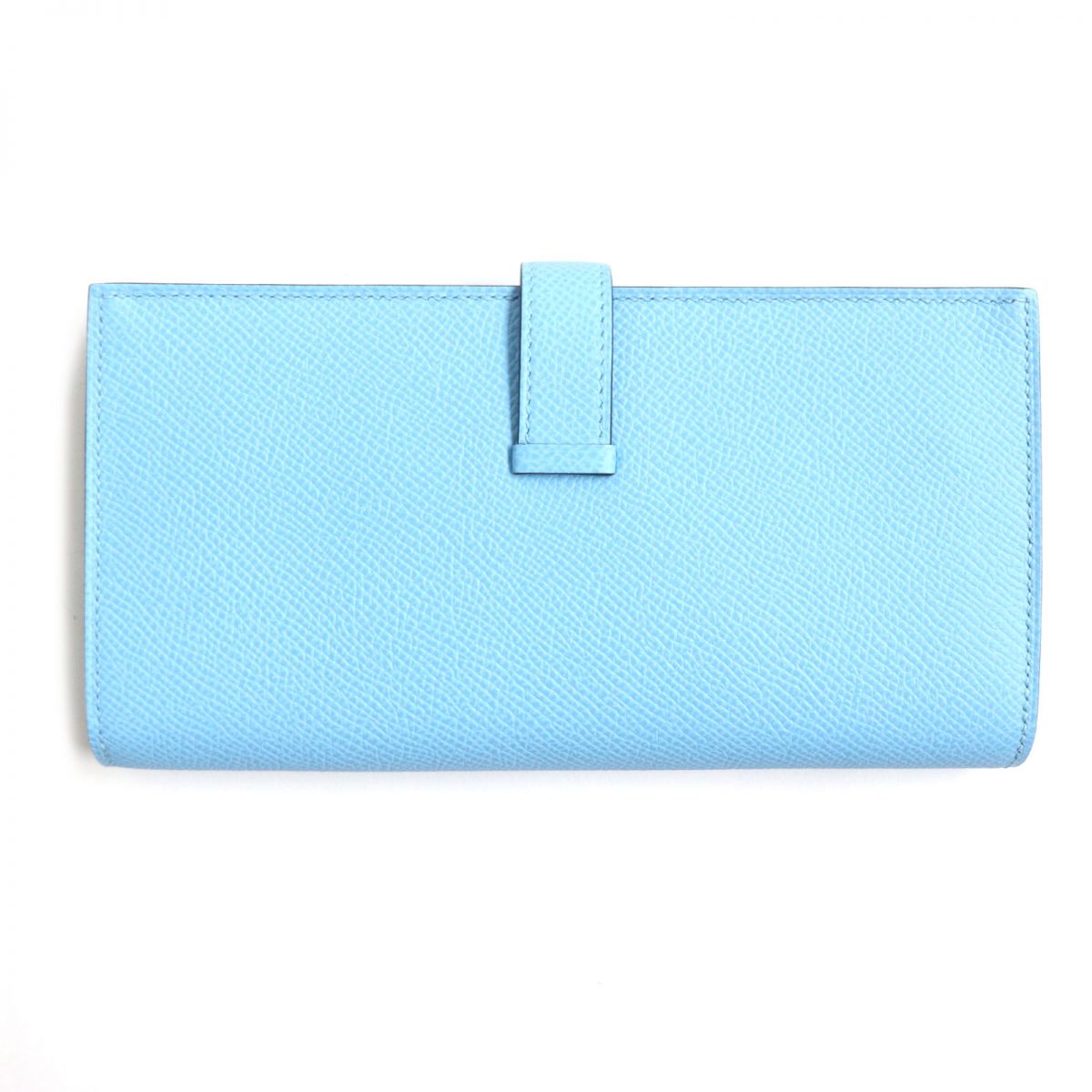 HERMES Long Wallet Purse Main�FEpsom blue mens Used