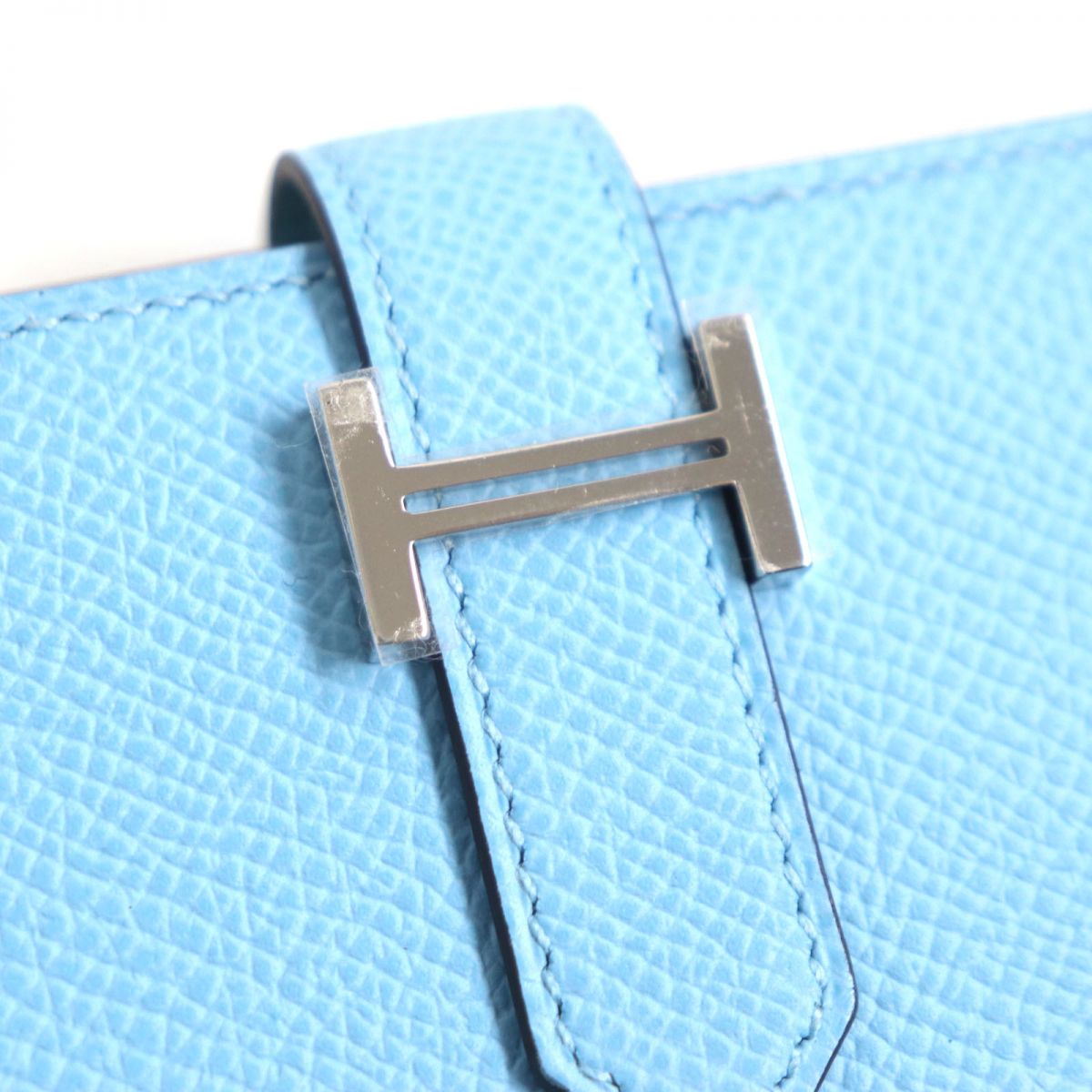 HERMES Long Wallet Purse Main�FEpsom blue mens Used