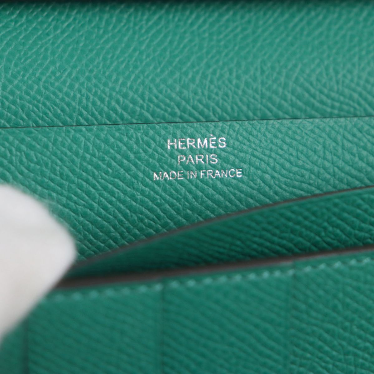 HERMES Long Wallet Purse Main�FEpsom blue mens Used
