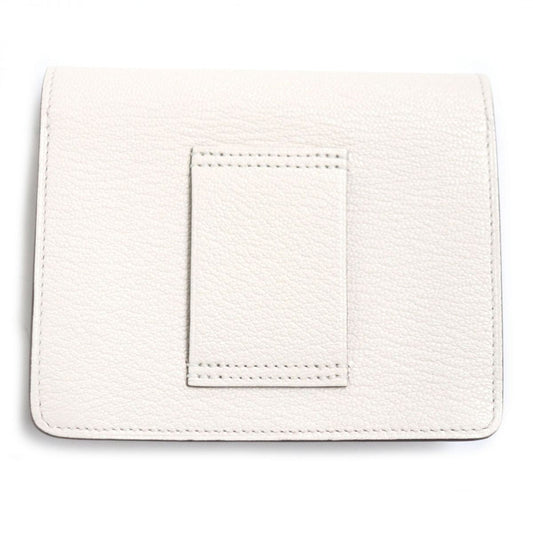 HERMES Bifold Wallet Main: Chevre Mysole Nata x Metal: Gold mens Used