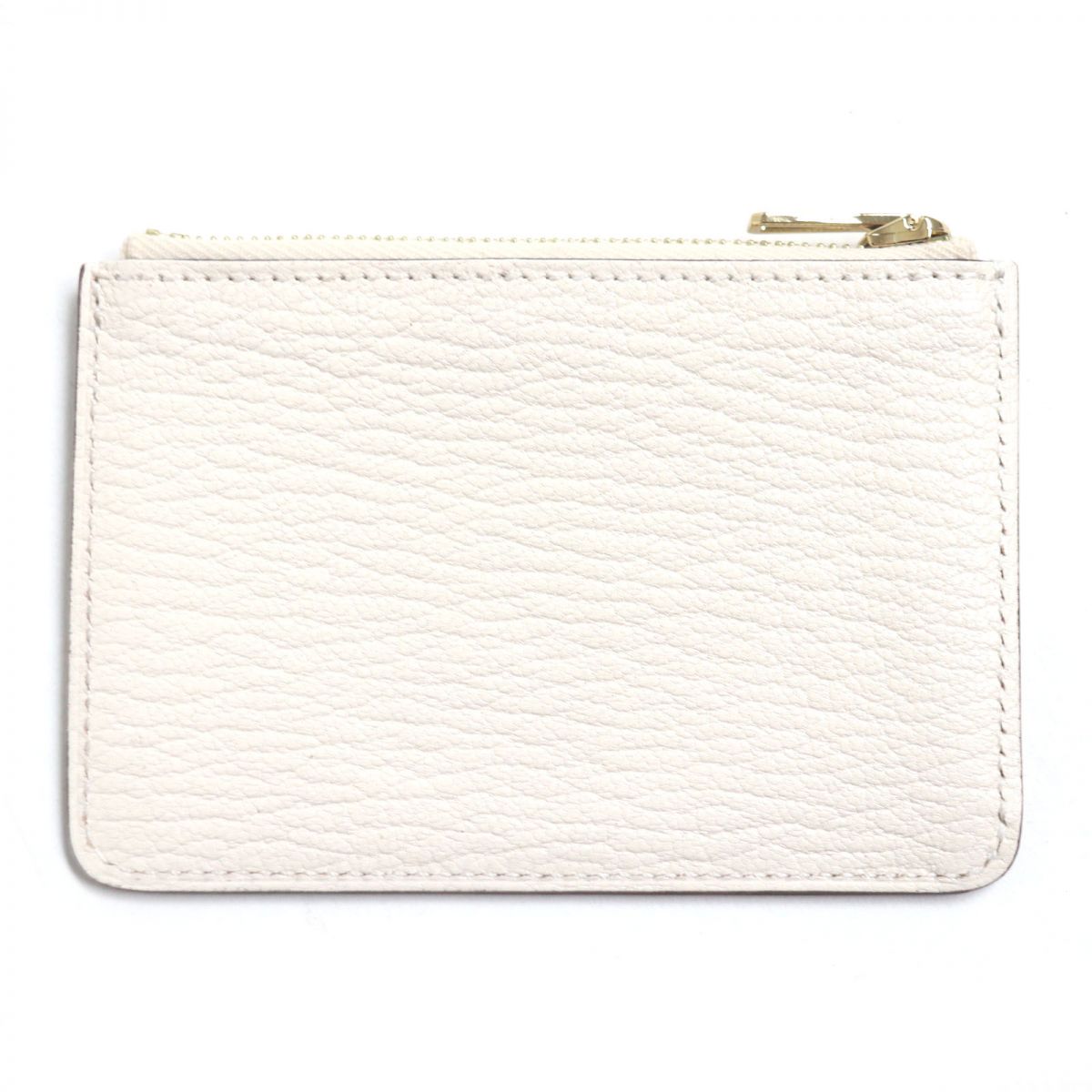 HERMES Bifold Wallet Main: Chevre Mysole Nata x Metal: Gold mens Used