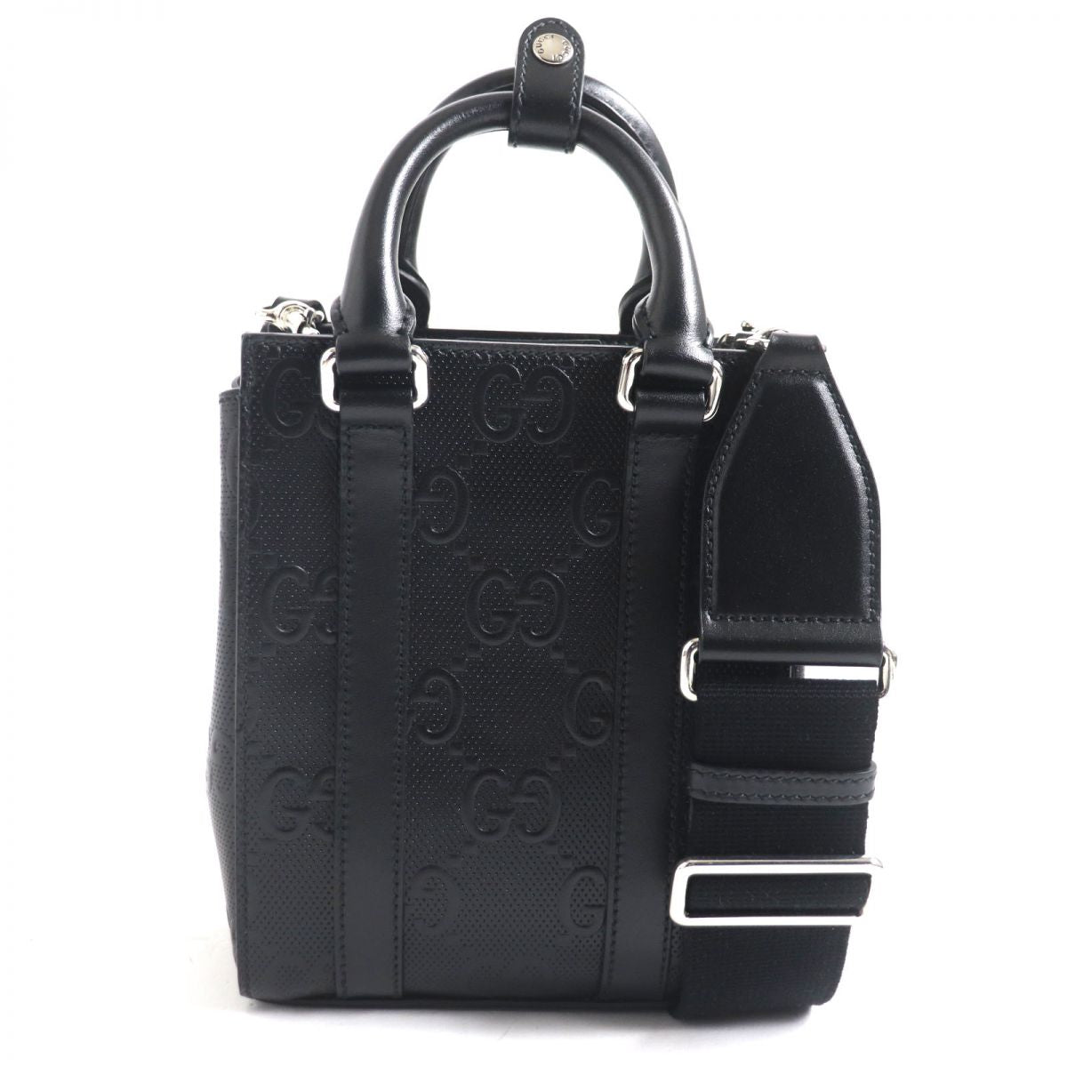 GUCCI Shoulder Bag Main: Leather black mens Used