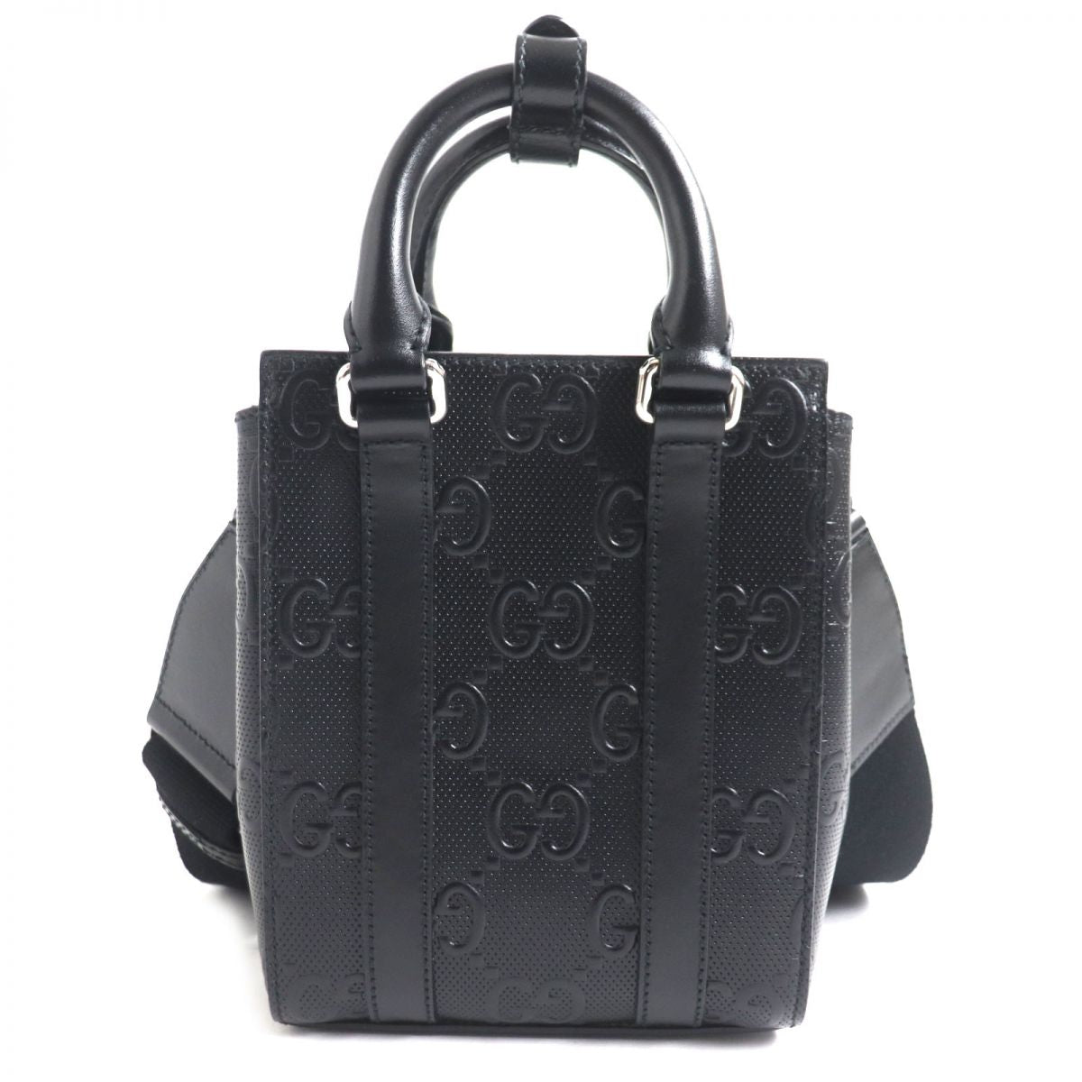 GUCCI Shoulder Bag Main: Leather black mens Used